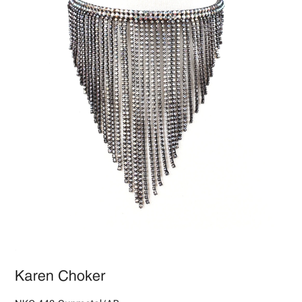 New Karen Choker Rhinestone - Picture 2 of 9